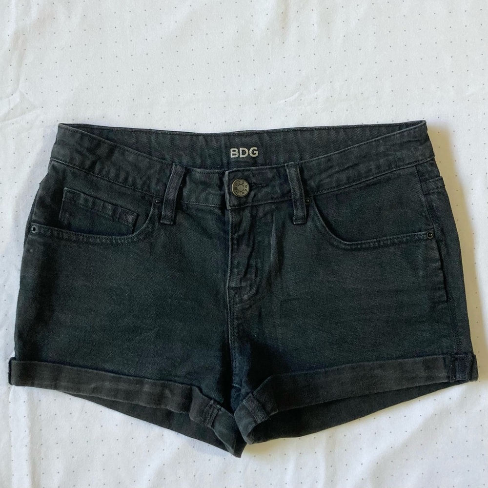 BDG Size 26 Black Denim Shorts